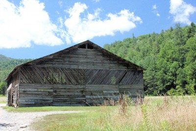 One of many barns located in Cataloochee.